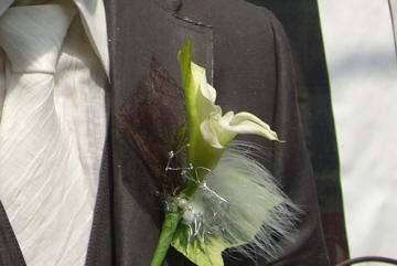 Boutonniere de mariage