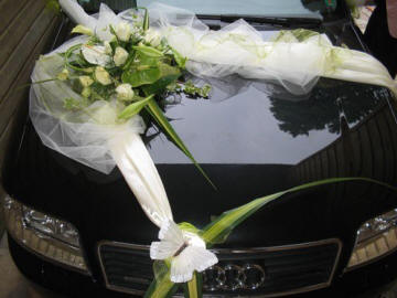 decoration de voiture de mariage