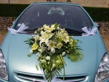 decoration voiture de mariage