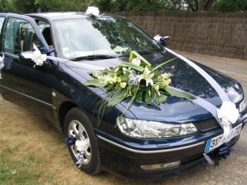 decoration voiture de mariage