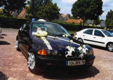 decoration voiture de mariage