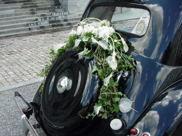 decoration voiture de mariage