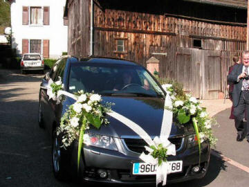 decoration voiture de mariage